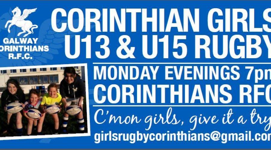 Corinthians RFC U15 Girls Chosen to Lead Out Ireland and New Zealand Women